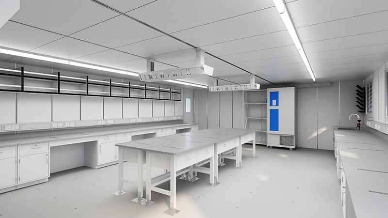 Efficient Series Lab Furniture System for Ship Use